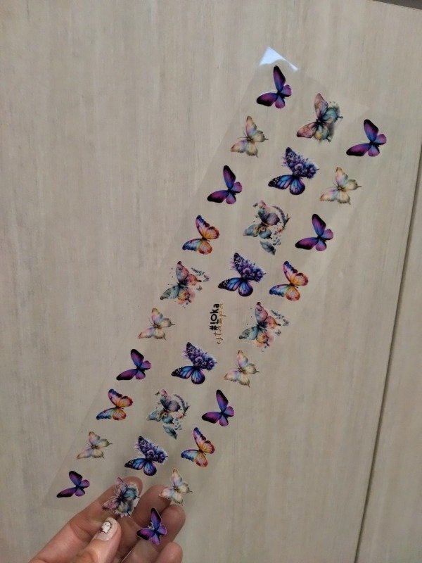 Producto - UV Tiras 8x28cm Mariposas #3