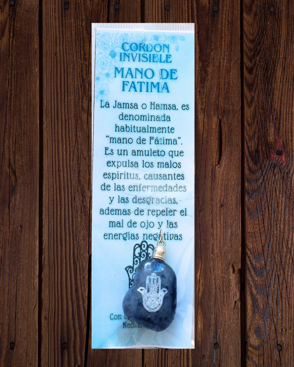 Producto - Cordón Invisible con Piedra Natural Mano de Fatima