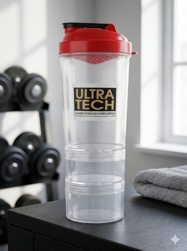 Producto - Vaso Batidor Multiuso Con Compartimentos Para Polvos Y Cápsulas