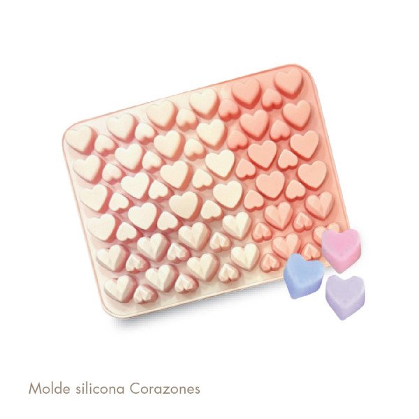Producto - Molde silicona Corazones Varios (10M3)