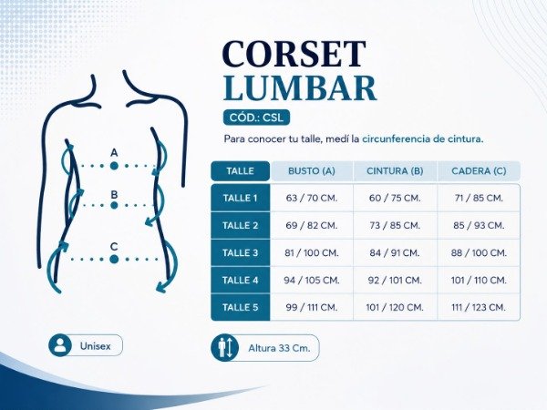 Producto - Corset ortopédico para columna 33 CM - 3