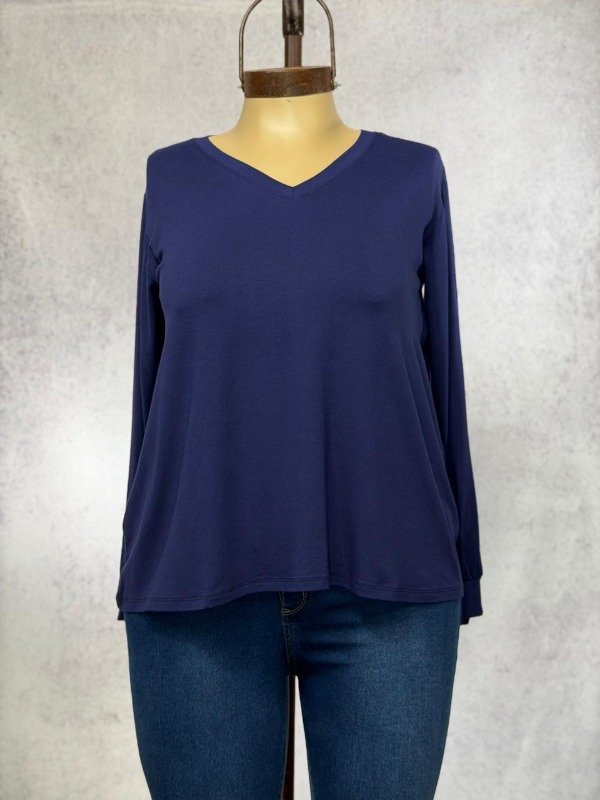 Producto - REMERON LUCIA AZUL MODAL ESCOTE V