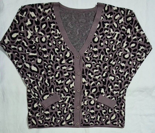 Producto - Cardigan print (habano)