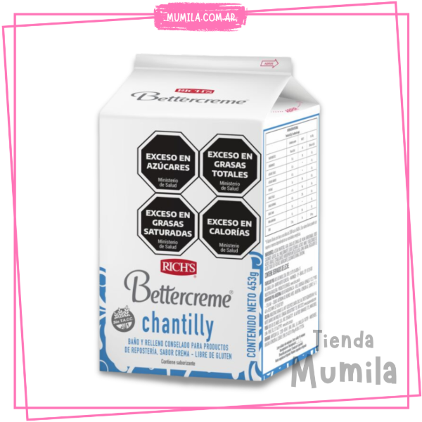 Producto - Crema Richs Chantilly Bettercreme 453gr