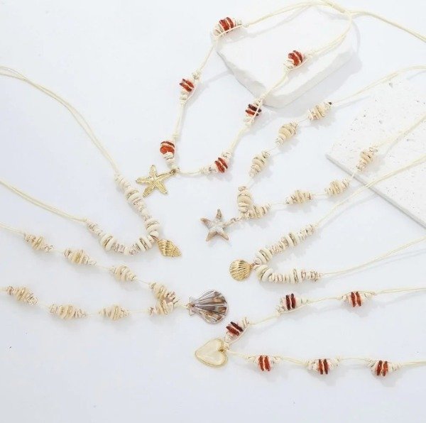 Producto - collar oceano con dije boho