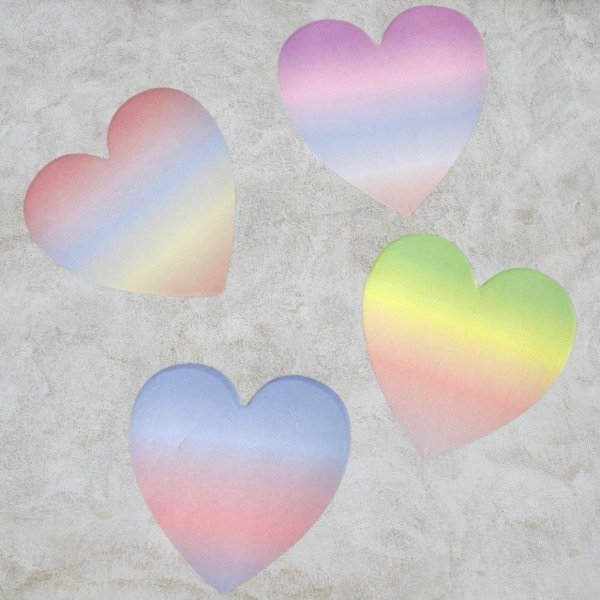 Producto - Notas Adhesivas Corazón Degrade x4 - 1