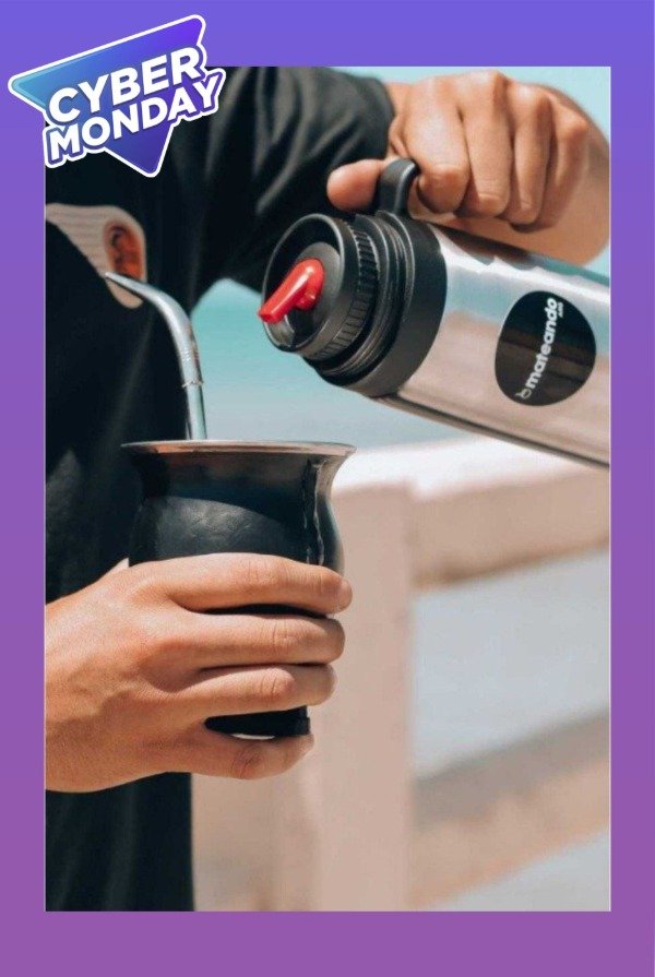 Producto - SET MATE CAMIONERO + TERMO MEDIA MANIJA + BOMBILLA PICO LORO