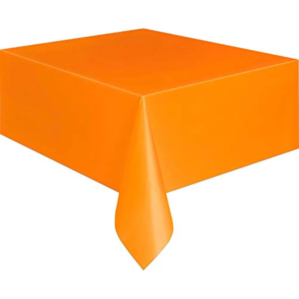 Producto - Mantel plastico color naranja 1,80x1,20mts