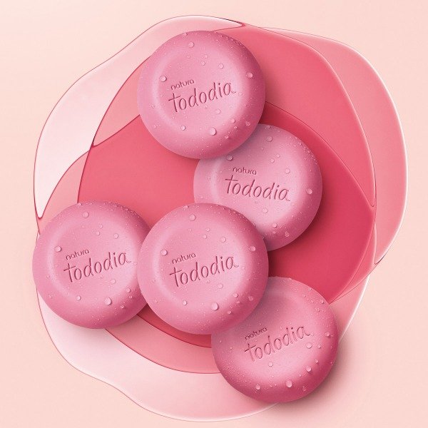 Producto - Jabones en Barra Puro Vegetal Tododia Frambuesa y Pimienta Rosa 5 x 90 g c/u