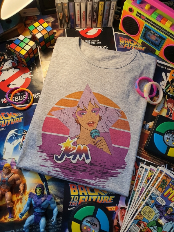 Producto - Remera Mujer Jem Star Gris