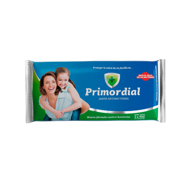 Producto - PACK X3u Jabon Actibacterial 90gr PRIMORDIAL