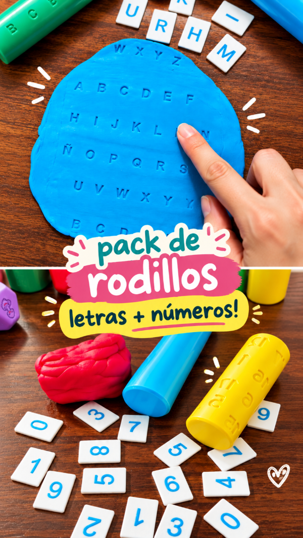 Producto - PACK DE RODILLOS LETRAS + NÚMEROS - 0