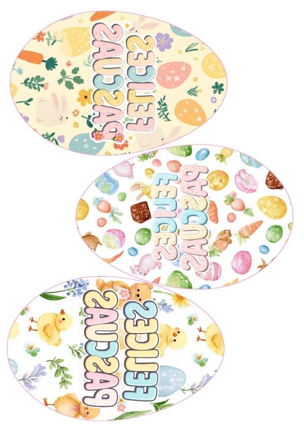 Producto - Lamina chocotransfer Huevo plano Parpen 15 cm M 3