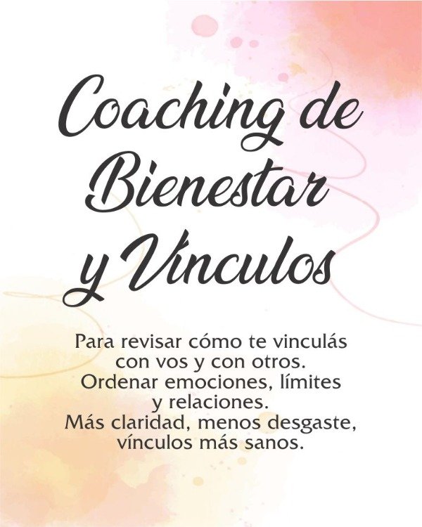 Producto - Coaching de Bienestar y Vínculos
