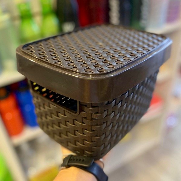 Producto - Caja Con Tapa New Rattan Marron 6L 2300