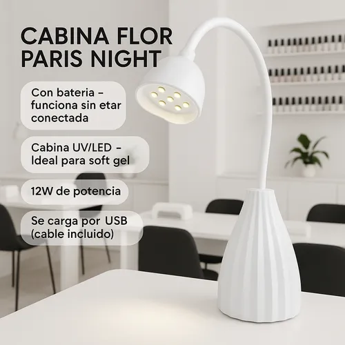 Producto - CABINA FLOR SOFT GEL INALÁMBRICA PARIS NIGHT