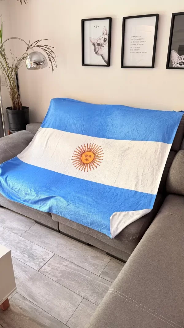 Producto - Manta polar Soft bandera Argentina