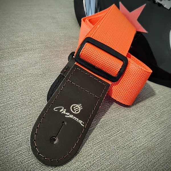 Producto - Correa Magma de Polipropileno Naranja Lisa p/Guitarra (SMP13)