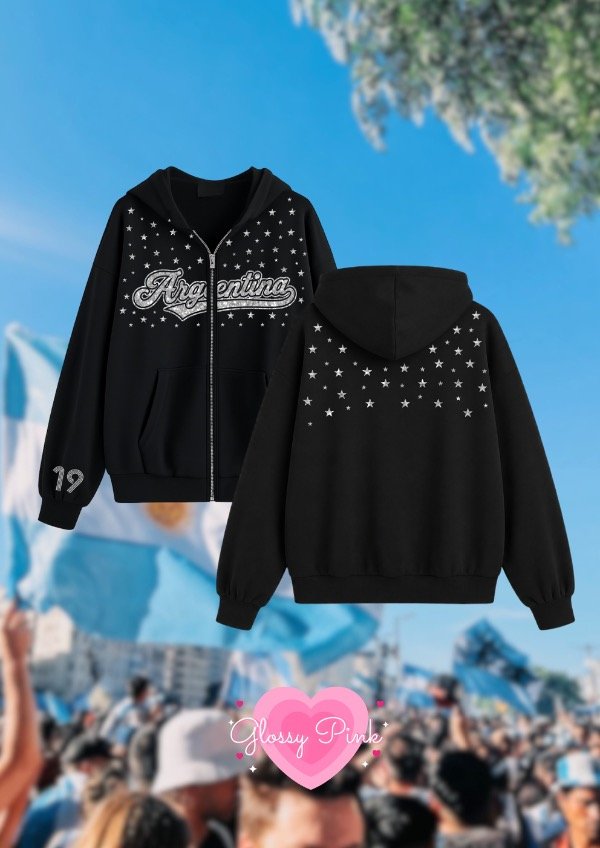 Producto - Campera Argentina - VINILO TEXTIL GLITTER