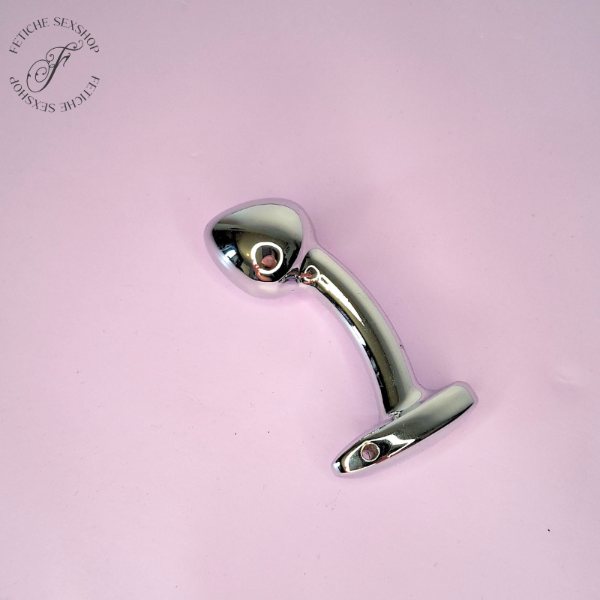 Producto - Plug anal metálico curvado (small)