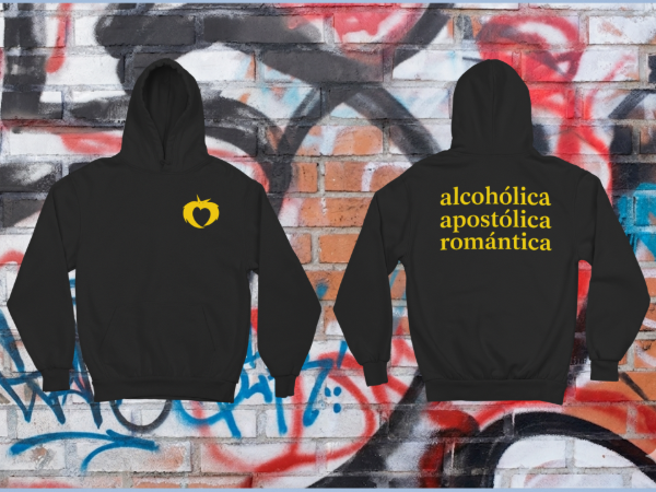 Producto - ALCOHOLICA, APOSTOLICA, ROMANTICA - LOS MENTIROSOS - BUZO CANGURO