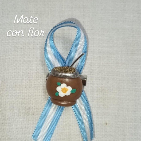 Producto - Escarapela MATE CON FLOR