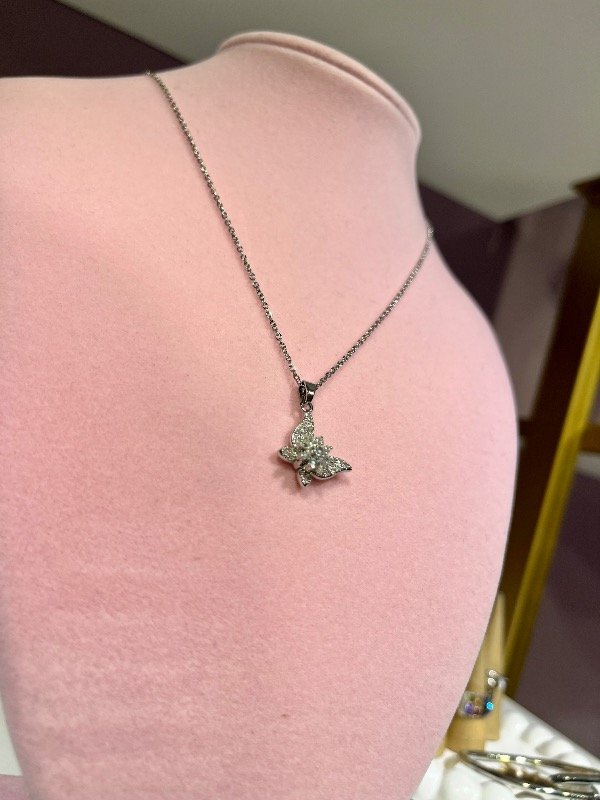 Producto - CADENA CON DIJE GIRATORIO MARIPOSA ACERO