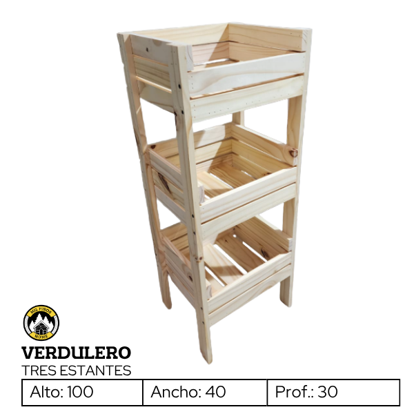 Producto - VERDULERO - TRES ESTANTES - 2