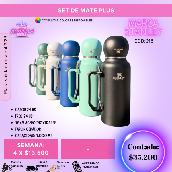 Producto - SET DE MATE PLUS COD:018