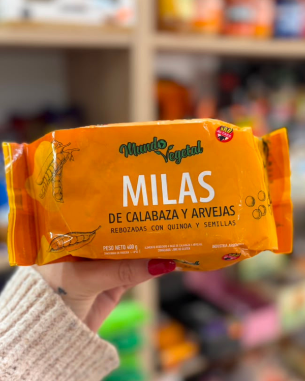 Producto - Milanesas de calabaza y arvejas "Mundo Vegetal"