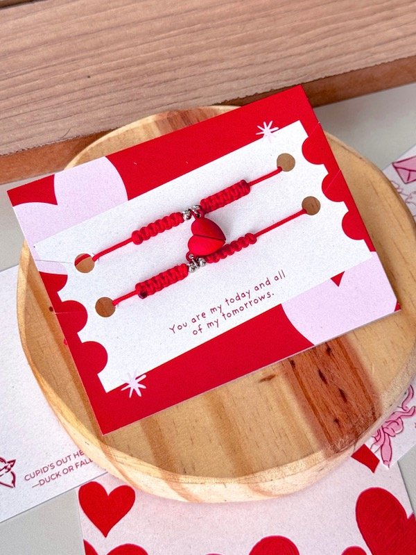 Producto - Pulseras Corazón Imán rojas