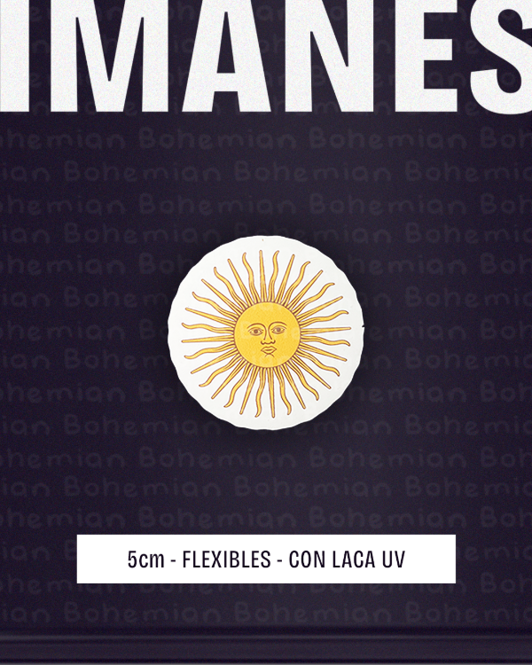 Producto - Iman SOL DE MAYO con LACA UV - Argentina