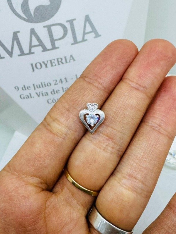 Producto - DIJE CORAZÓN PASANTE PLATA 925