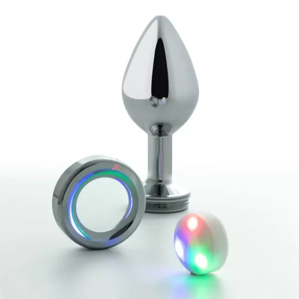 Producto - Plug Anal Acero Medium Luz Led - 2
