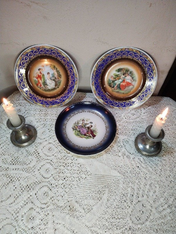 Producto - Platos con escenas galantes