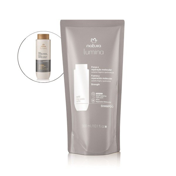Producto - Repuesto shampoo 300ml Fuerza y Reparación Molecular - Lumina