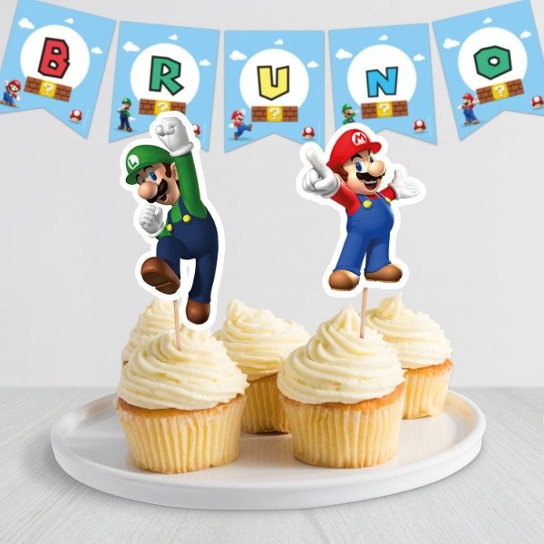 Producto - Kit Imprimible Cumpleaños "Mario"