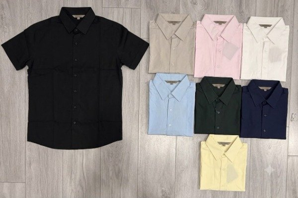 Camisa hombre manga corta lino ecológica