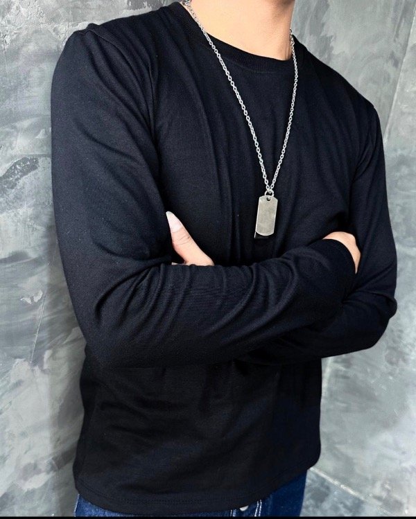 Producto - REMERA MANGA LARGA BÁSICA NEGRA