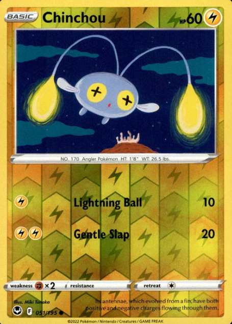 Producto - Chinchou - 051/195 - Silver Tempest - Reverse Holo