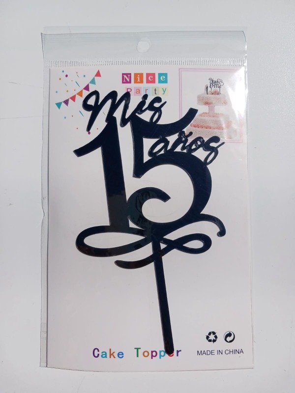 Producto - Cake Topper Acrílico "Mis 15 Años" M10