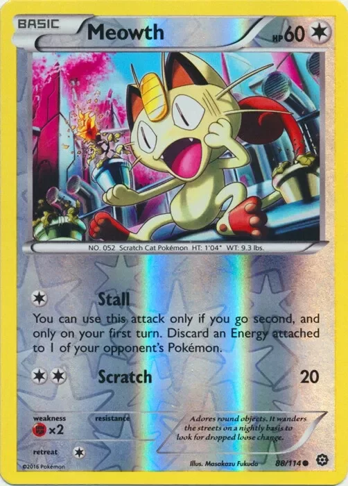 Producto - Meowth - 88/114 - Steam Siege - Reverse Holo