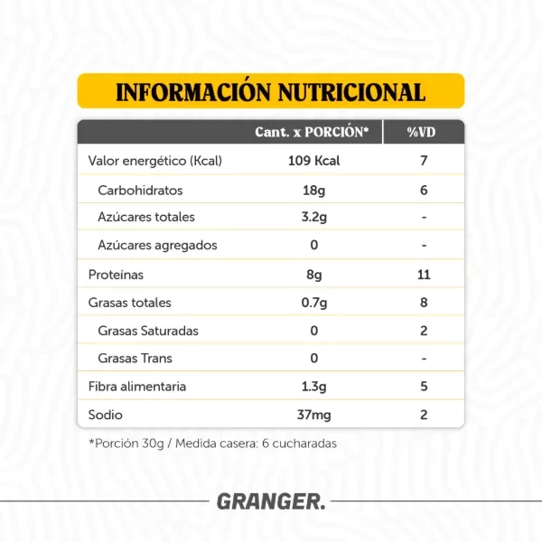 Producto - PURÉ DE PAPA PROTEICO 150 GRS. - GRANGER - 1