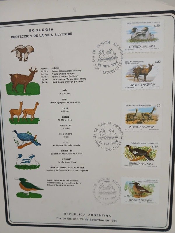 Producto - ECOLOGIA PROTECCION DE LA VIDA SILVESTRE  22 SEPTIEMBRE 1984