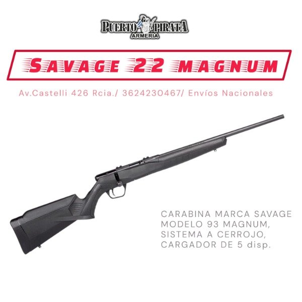 Producto - Carabina Savage 22 mágnum a cerrojo