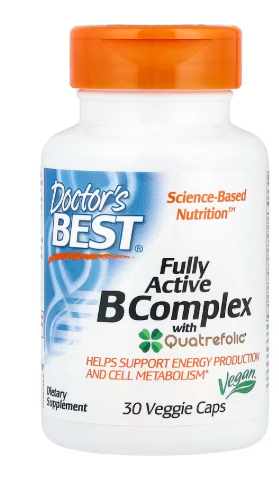 Producto - Doctor's Best Complejo de vitaminas B completamente activo con Quatrefolic