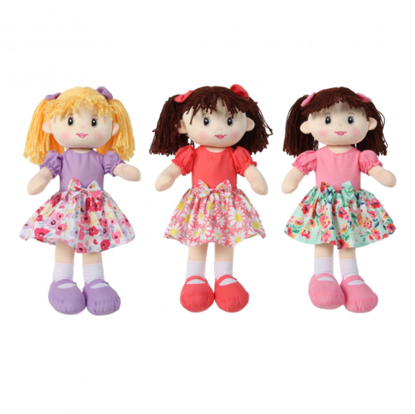 Producto - 83733-MUÑECA CON SONIDO (3) 16" (3 colores disponibles)