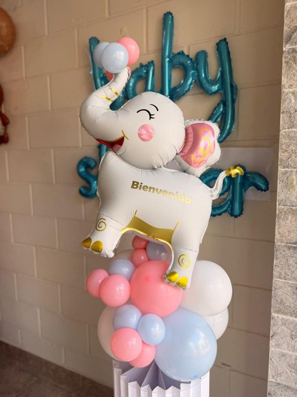 Producto - Globo elefante circo con base 4d