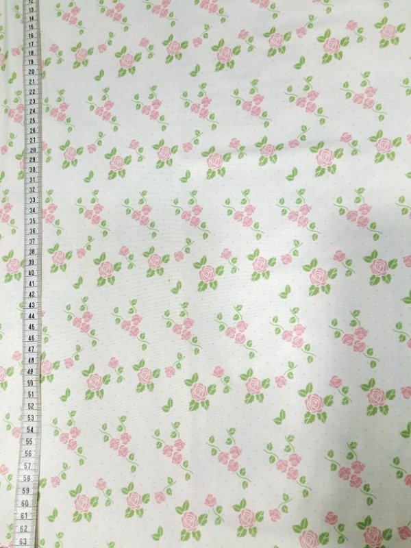 Producto - Microfibra flor chica, fondo natural x 1metro