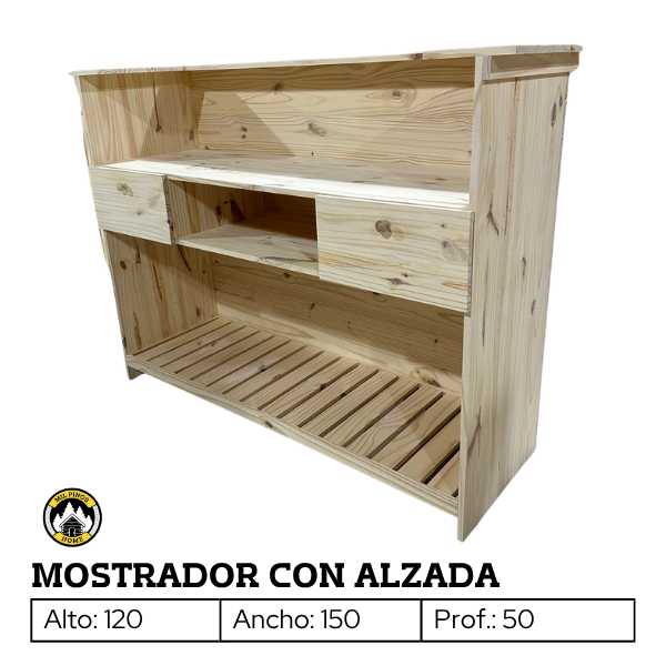 Producto - MOSTRADOR CON ALZADA - 0